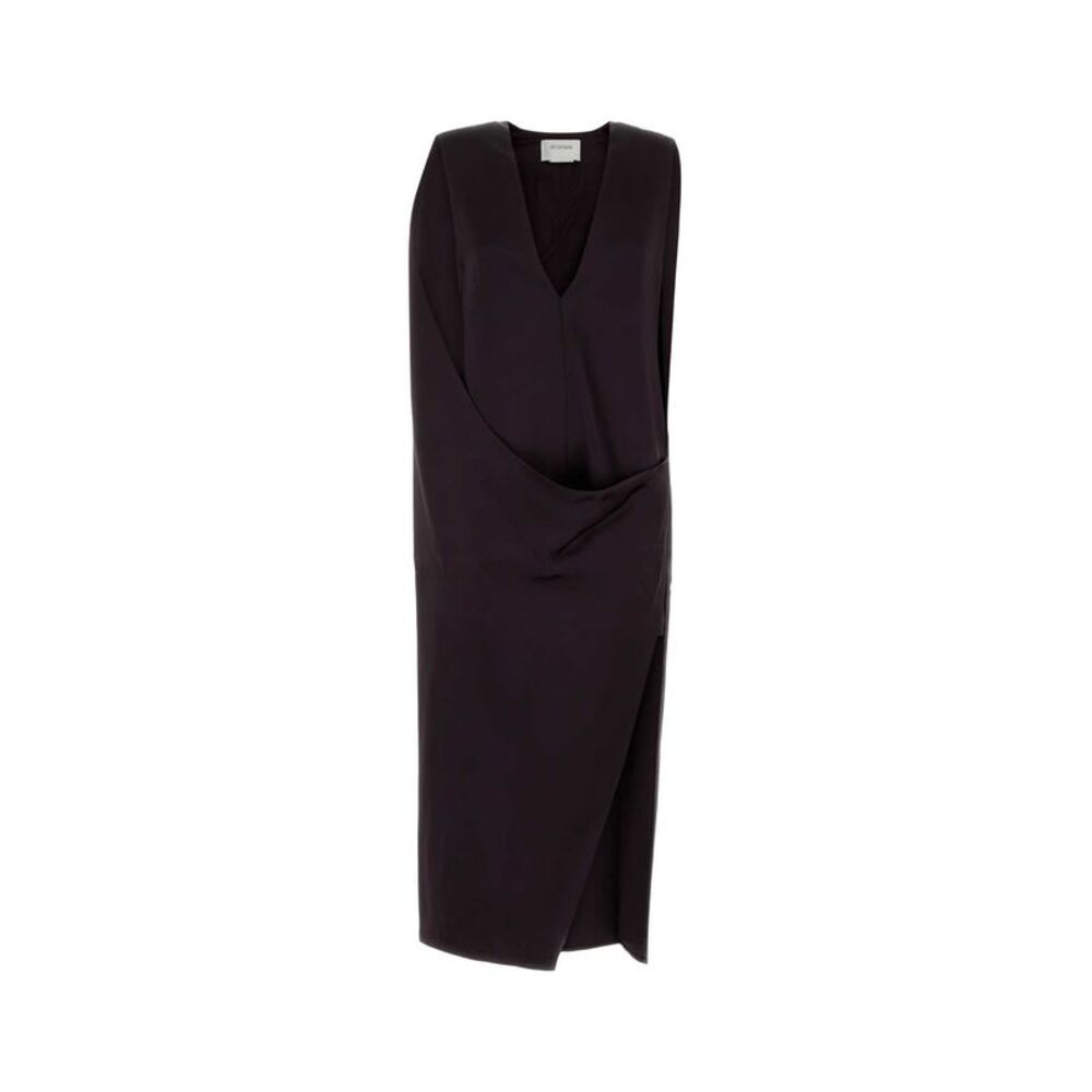 Sportmax Women Aubergine Satin Austria1234 Dress